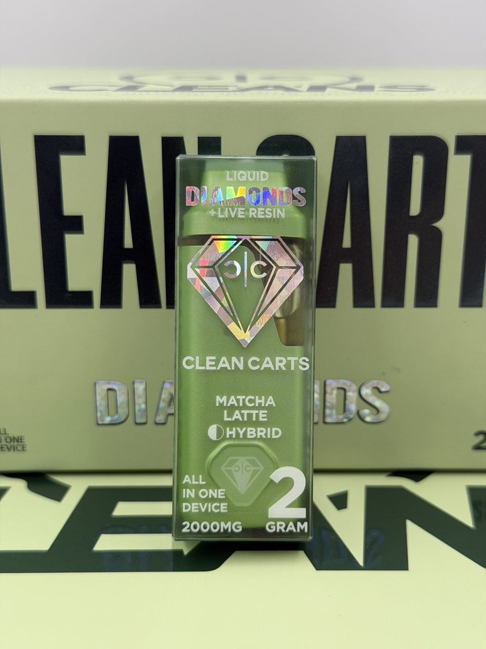 Clean Carts Spring Green 2G Disposable